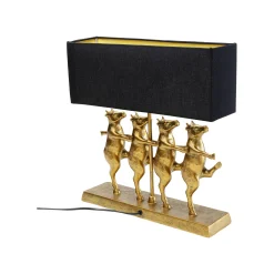 KARE Design Lampe Vaches Cancan Dorées ^ Lampe De Table
