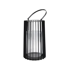 KARE Design Lanterne Corinne Noire 50cm ^ Bougeoir & Lanterne
