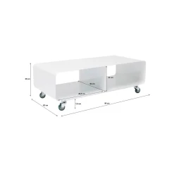 KARE Design Meuble TV Lounge Blanc ^ Meuble Tv