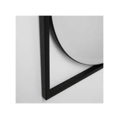 KARE Design Miroir Bonita Noir 81x81cm ^ Miroir