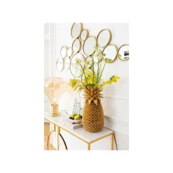 KARE Design Miroir Bubbles Laiton 93x138cm ^ Miroir