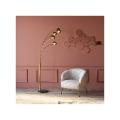 KARE Design Miroir Bubbles Laiton 93x138cm ^ Miroir