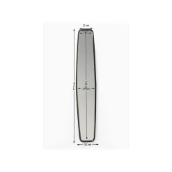 KARE Design Miroir Clip Laiton 177x32cm ^ Miroir