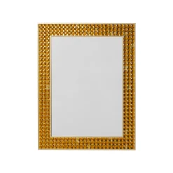 KARE Design Miroir Crystals 100x80cm Doré ^ Miroir