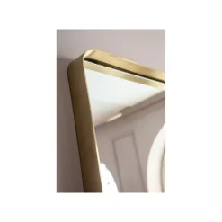 KARE Design Miroir Curve Rectangulaire Laiton 200x70cm ^ Miroir