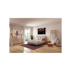 KARE Design Miroir Curve Rectangulaire Laiton 200x70cm ^ Miroir