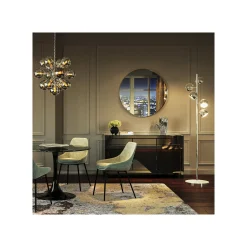 KARE Design Miroir Curve Rond Inox 100cm ^ Miroir