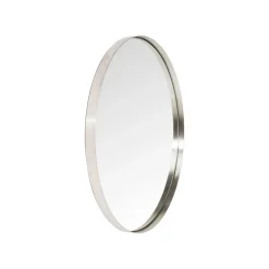 KARE Design Miroir Curve Rond Inox 100cm ^ Miroir
