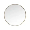 KARE Design Miroir Curve Rond Laiton 100cm ^ Miroir