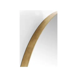 KARE Design Miroir Curve Rond Laiton 100cm ^ Miroir
