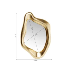 KARE Design Miroir Hologram 119x76cm Doré ^ Miroir
