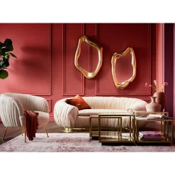 KARE Design Miroir Hologram 119x76cm Doré ^ Miroir