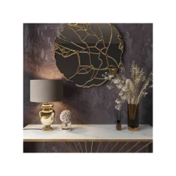 KARE Design Miroir Pieces 100cm Doré ^ Miroir