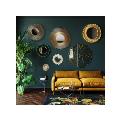 KARE Design Miroir Pieces 100cm Doré ^ Miroir