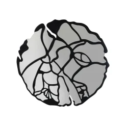 KARE Design Miroir Pieces 100cm Noir Mat ^ Miroir