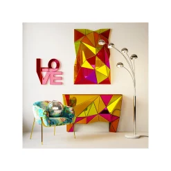 KARE Design Miroir Prisma Colore 120x80cm ^ Miroir