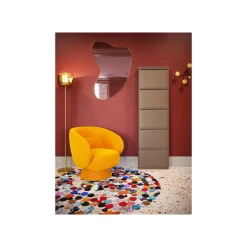 KARE Design Miroir Shape Laiton 120x110cm ^ Miroir