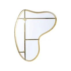 KARE Design Miroir Shape Laiton 120x110cm ^ Miroir