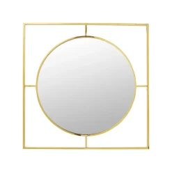 KARE Design Miroir Stanford 90x90cm Doré ^ Miroir