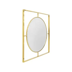 KARE Design Miroir Stanford 90x90cm Doré ^ Miroir