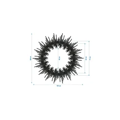 KARE Design Miroir Sun Rise 104cm Noir ^ Miroir