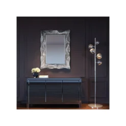 KARE Design Miroir Wavy 124x94cm Argenté ^ Miroir