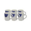 KARE Design Mugs Biscotti Bleus Set De 6 ^ Vaisselle