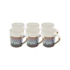 KARE Design Mugs Brezza Marrons Set De 6 ^ Vaisselle
