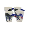 KARE Design Mugs Dinosaure Bleu Set De 4 ^ Vaisselle