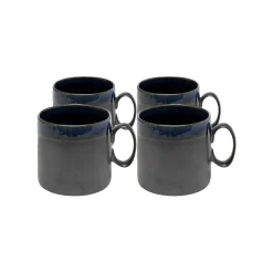 KARE Design Mugs Kassandra Noirs Set De 4 ^ Vaisselle