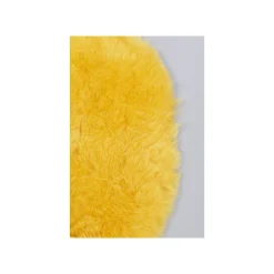 KARE Design Peau De Mouton Heidi Jaune 85x60cm ^ Coussin & Plaid
