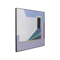 KARE Design Peinture Abstract Shapes Violette 113x113cm ^ Tableau