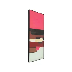 KARE Design Peinture Frame Abstract Shapes Rose 73x143cm ^ Tableau