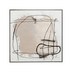 KARE Design Peinture Frame Dust Grise 100x100cm ^ Tableau