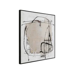 KARE Design Peinture Frame Dust Grise 100x100cm ^ Tableau