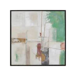 KARE Design Peinture Frame Dust Verte 120x120cm ^ Tableau
