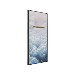 KARE Design Peinture Gondolier Nuages 60x120cm ^ Tableau