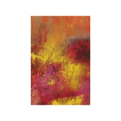 KARE Design Peinture Jardin 125x215cm Rouge ^ Tableau