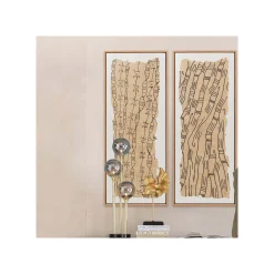 KARE Design Peinture Native Spirals 50x150cm ^ Tableau