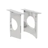 KARE Design Pieds De Table Tavola Oho Chromés Set De 2 ^ Table