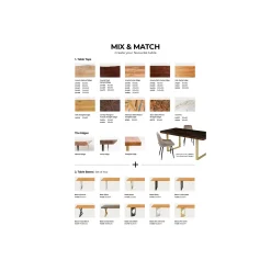 KARE Design Plateau De Table Tavola Harmony Noyer ^ Table