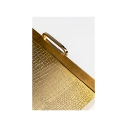 KARE Design Plateau Serpent Doré 42x41cm ^ Vaisselle