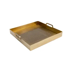 KARE Design Plateau Serpent Doré 42x41cm ^ Vaisselle