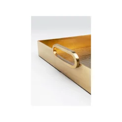 KARE Design Plateau Serpent Doré 42x41cm ^ Vaisselle