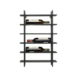 KARE Design Porte-bouteilles Mural Cape Town 68cm Noir ^ Portebouteilles