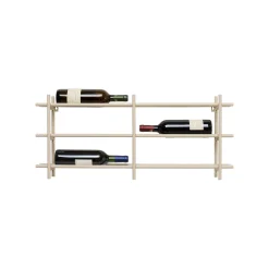 KARE Design Porte-bouteilles Mural Cape Town Beige 34cm ^ Portebouteilles