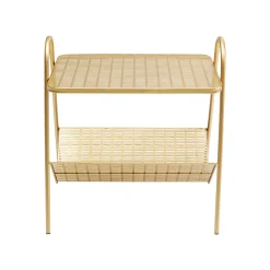 KARE Design Porte-magazines Doré 53cm ^ Table D'Appoint & De Chevet