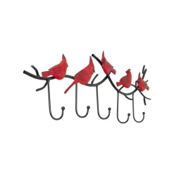 KARE Design Portemanteau Mural Oiseaux Rouges 72cm ^ Portemanteau