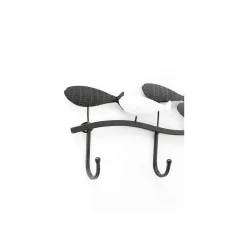 KARE Design Portemanteau Mural Poissons Noirs Et Blancs 62cm ^ Portemanteau