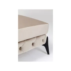KARE Design Pouf Bellissima Velours Beige ^ Tabouret & Pouf